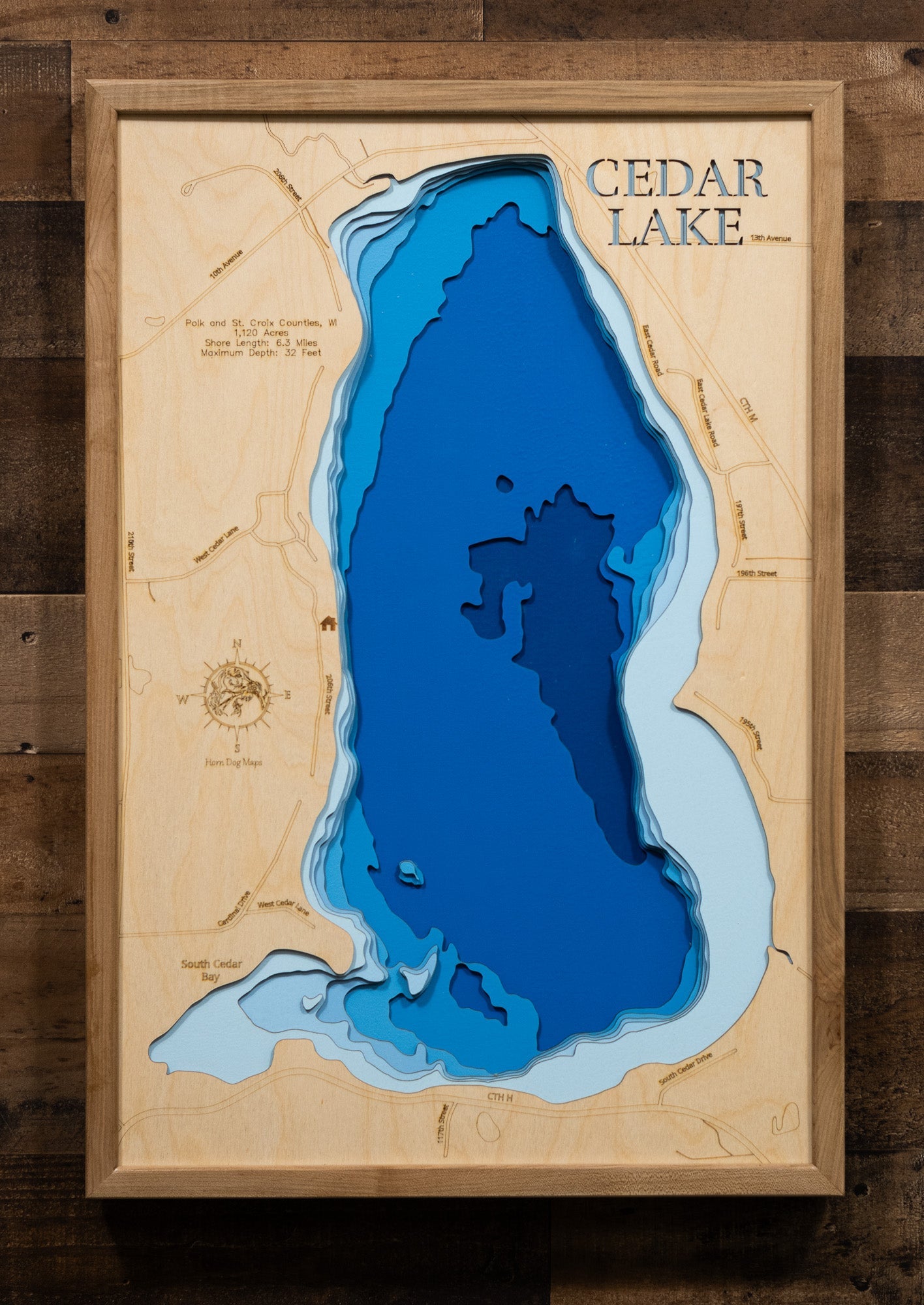 Cedar Lake in Polk County, Wisconsin