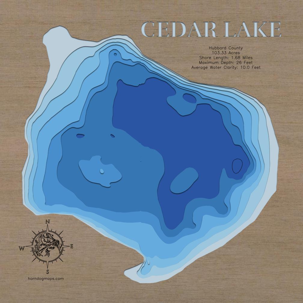 Cedar Lake in Hubbard County, Minnesota