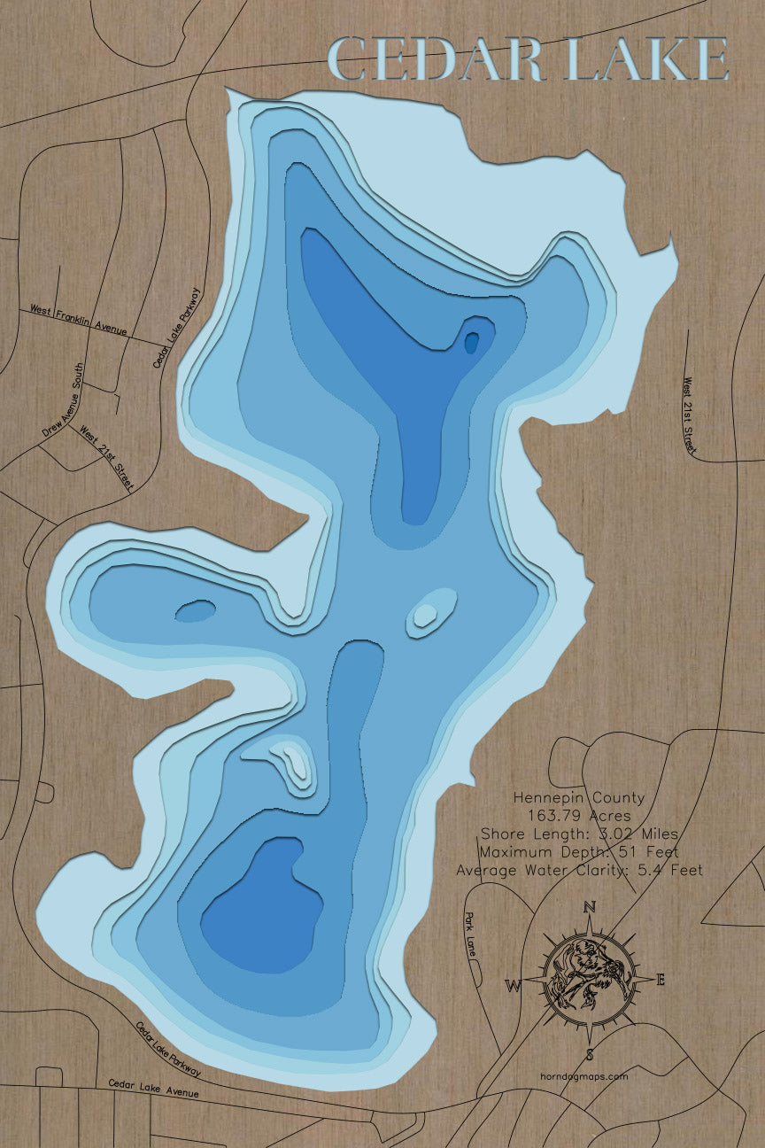 Cedar Lake in Hennepin County, Minnesota