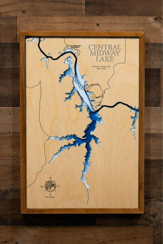 Central Midway Lake in Dawson County, Nebraska