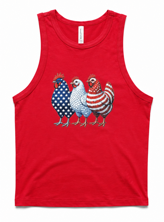 Patriotic Chicken Tank Top