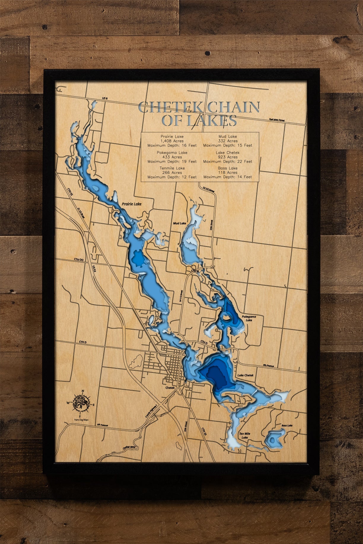 Chetek Chain of Lakes in Barron County, Wisconsin