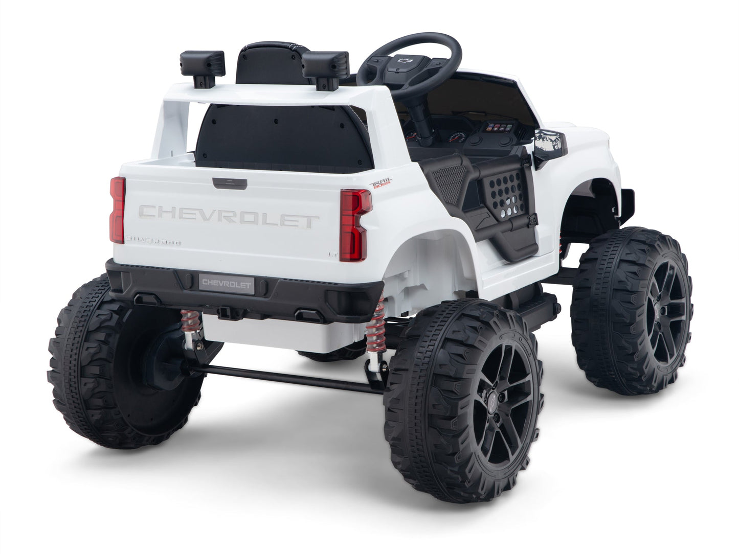 Chevy Silverado Monster Pickup Truck Ride On Toy Truck For Children W/Magic Cars® Wireless Parental Control