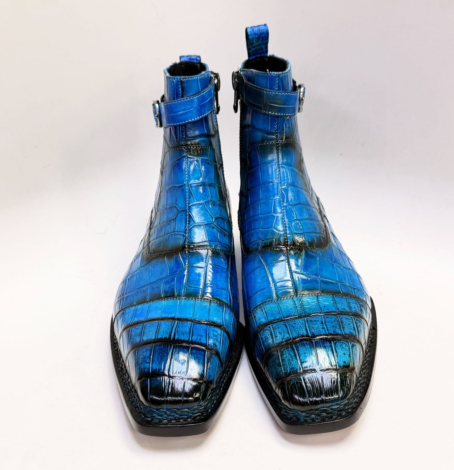 Maurice Chicago Alligator Boot - Blue