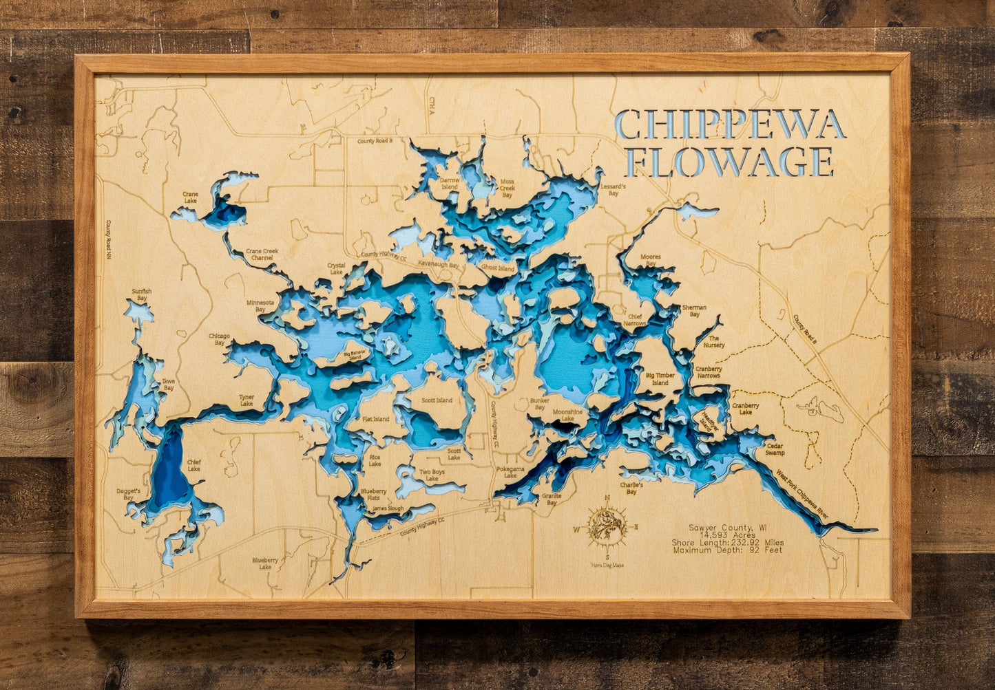 Chippewa Flowage in Sawyer County, Wisconsin
