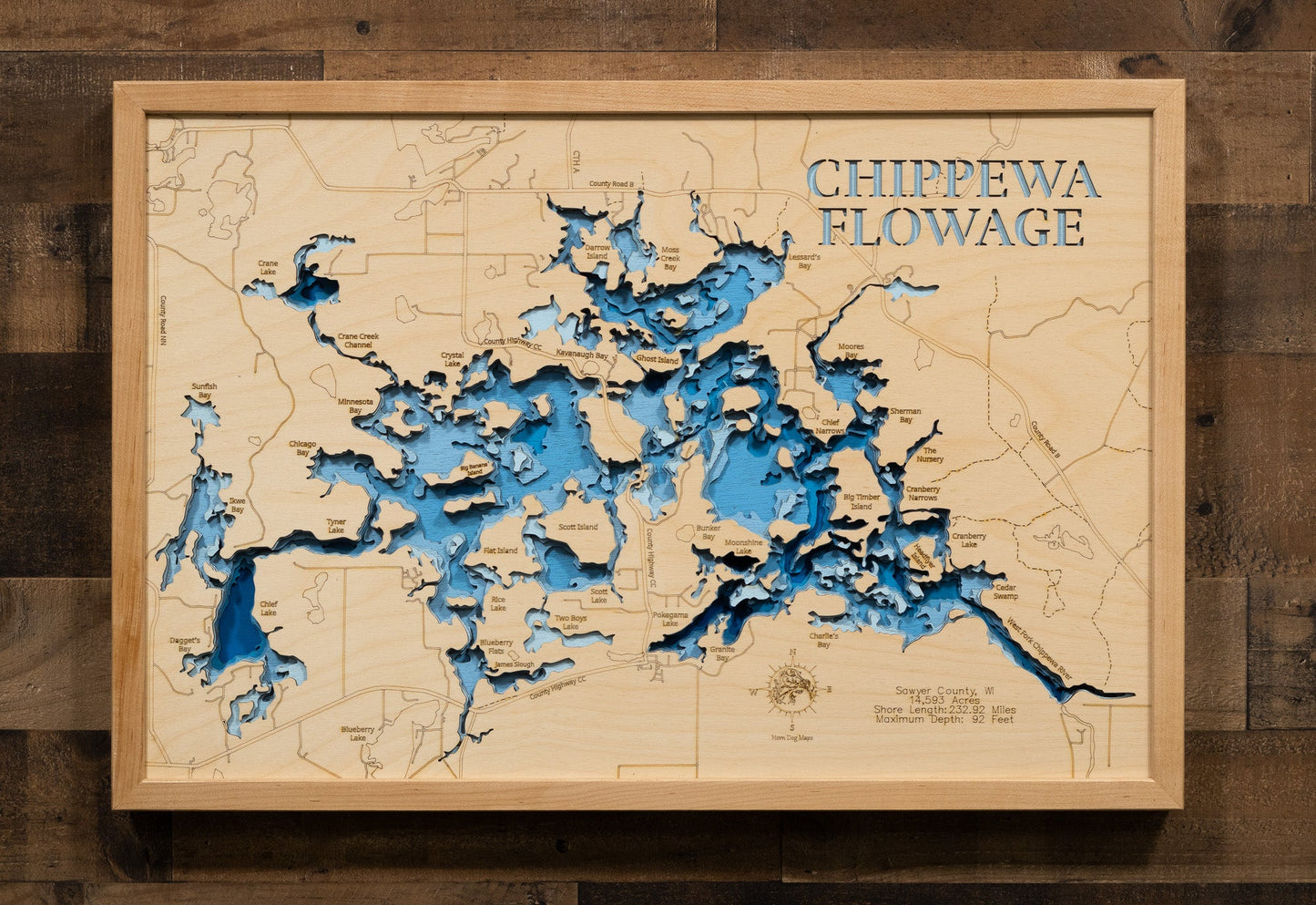 Chippewa Flowage in Sawyer County, Wisconsin