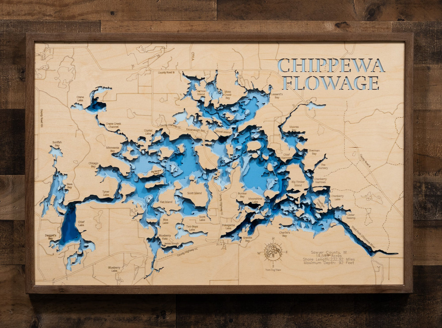 Chippewa Flowage in Sawyer County, Wisconsin