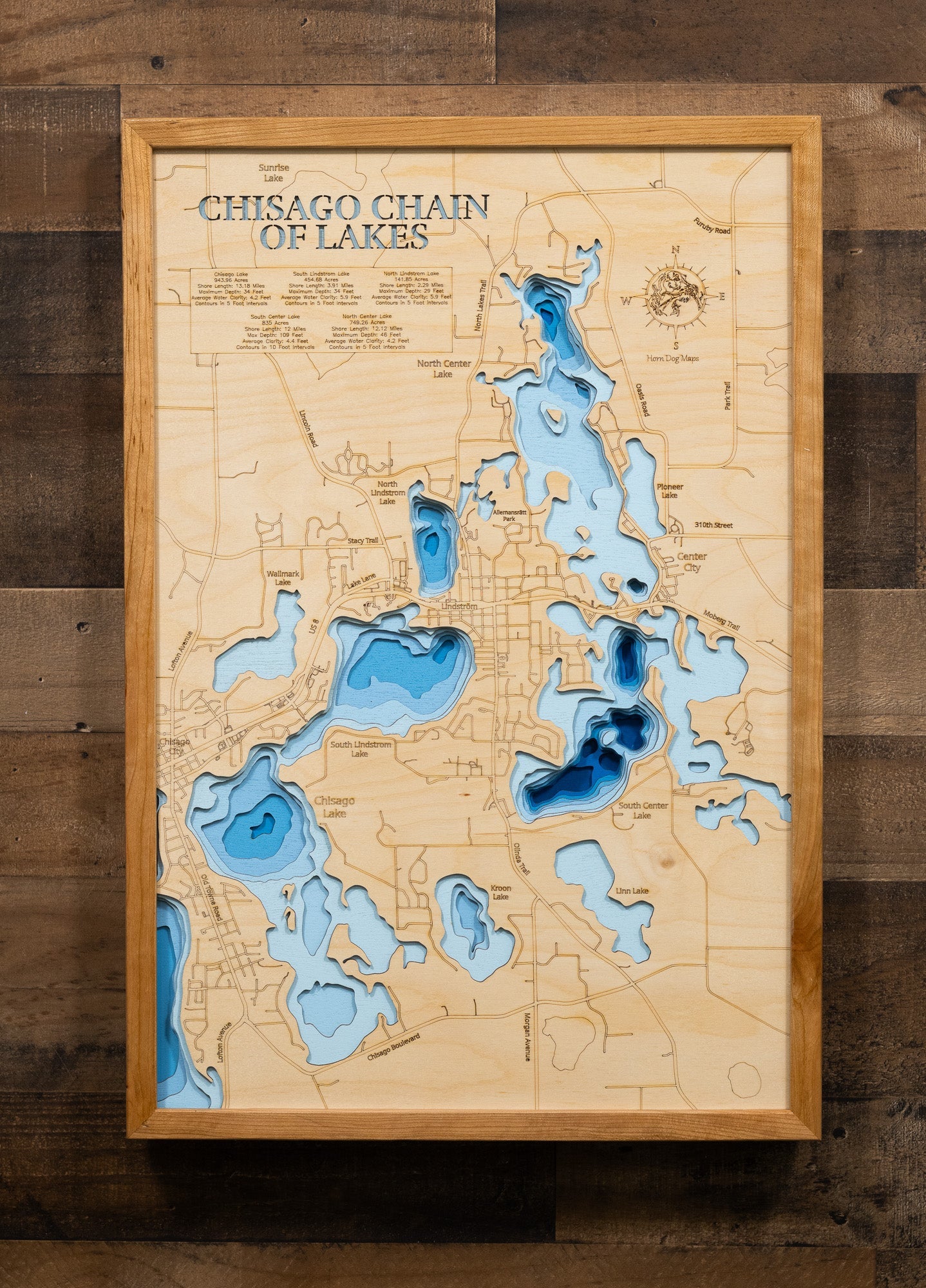 Chisago Chain of Lakes in Chisago County, Minnesota