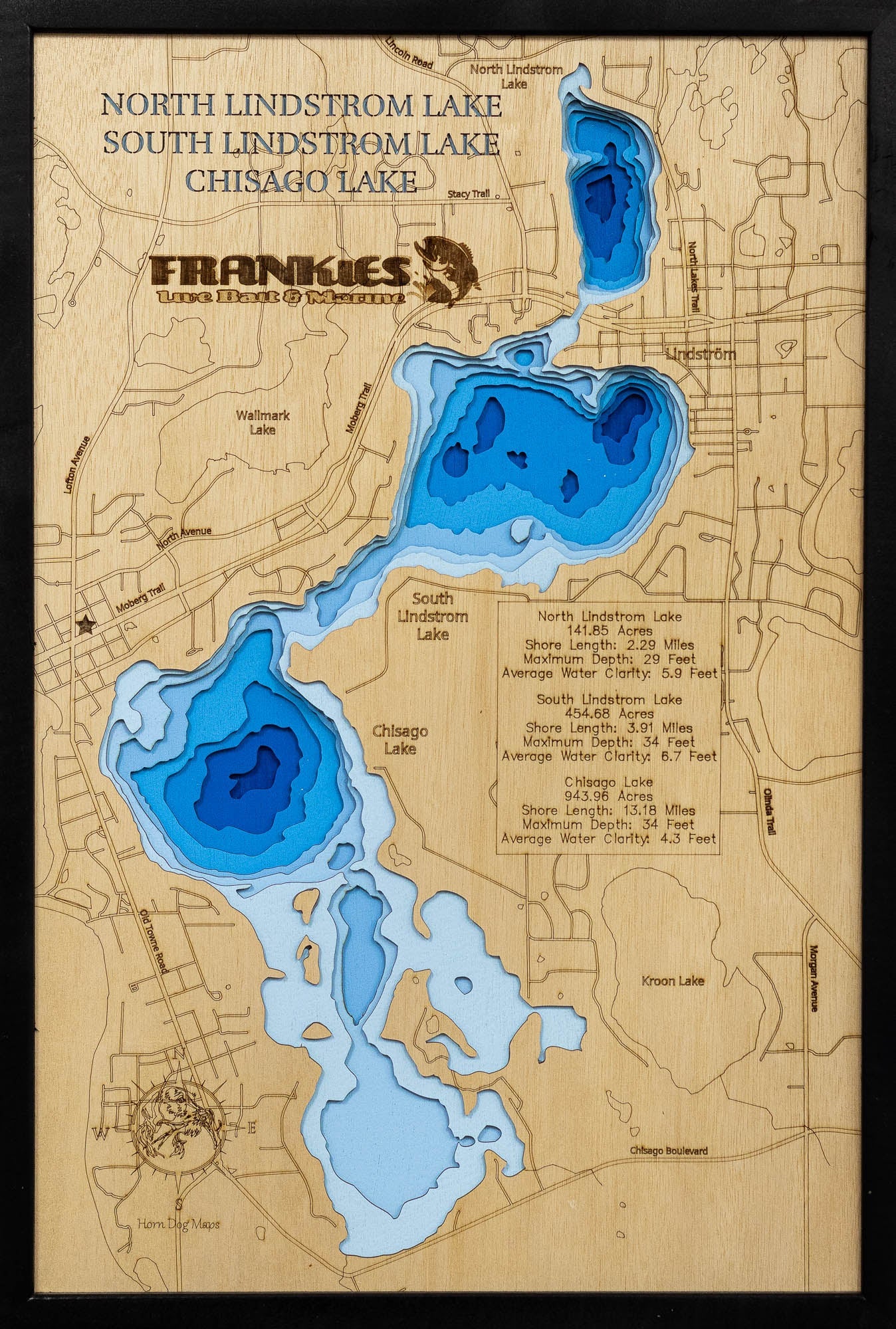 South Lindstrom and Chisago Lakes in Chisago County, Minnesota