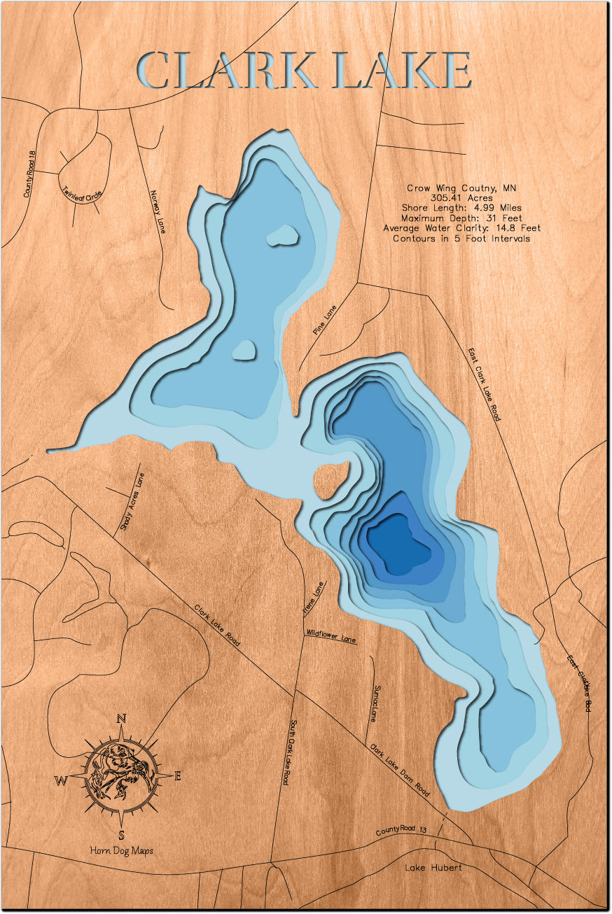 Clark Lake in Crow Wing County, Minnesota