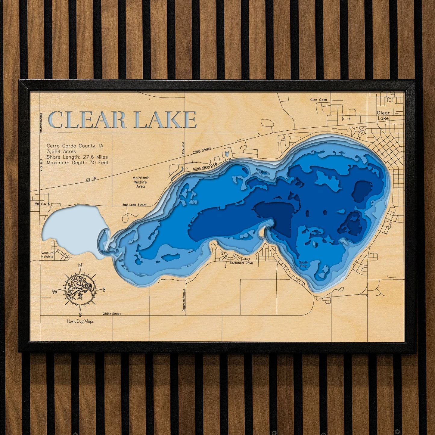 Clear Lake in Cerro Gordo County, Iowa