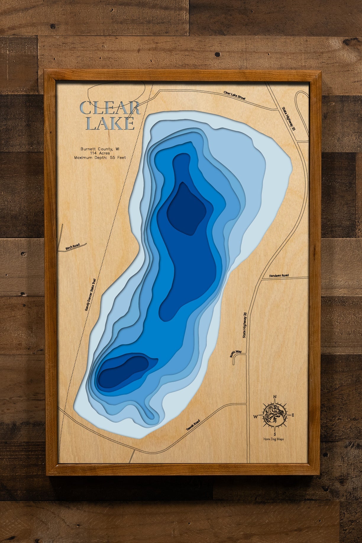 Clear Lake in Burnett County, Wisconsin