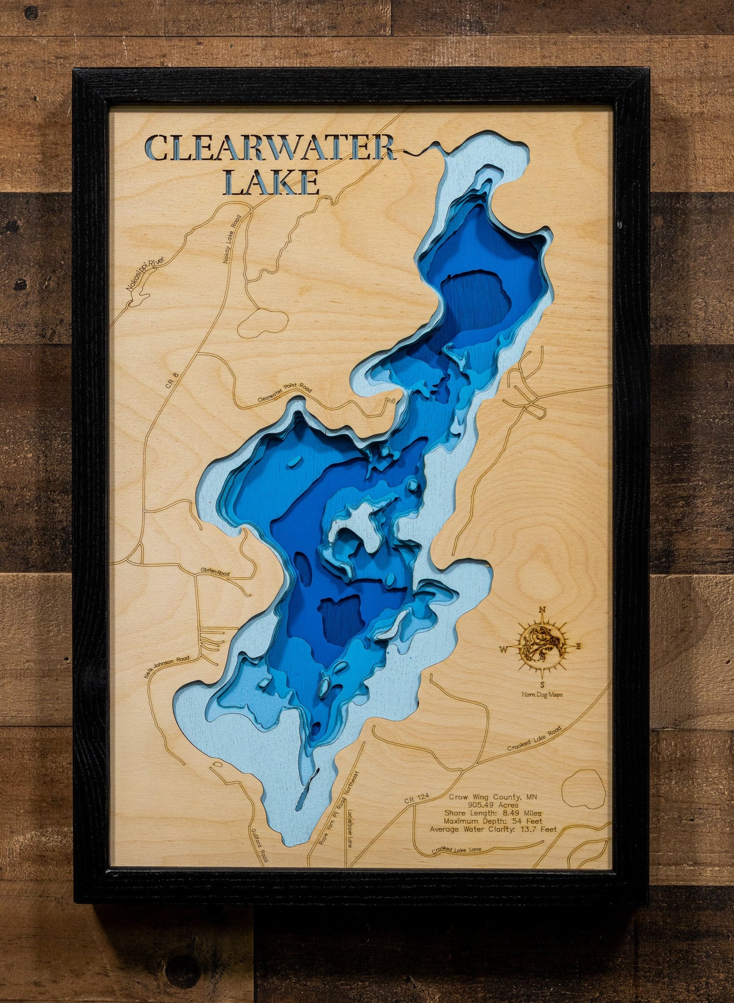 Clearwater Lake in Crow Wing County, Minnesota