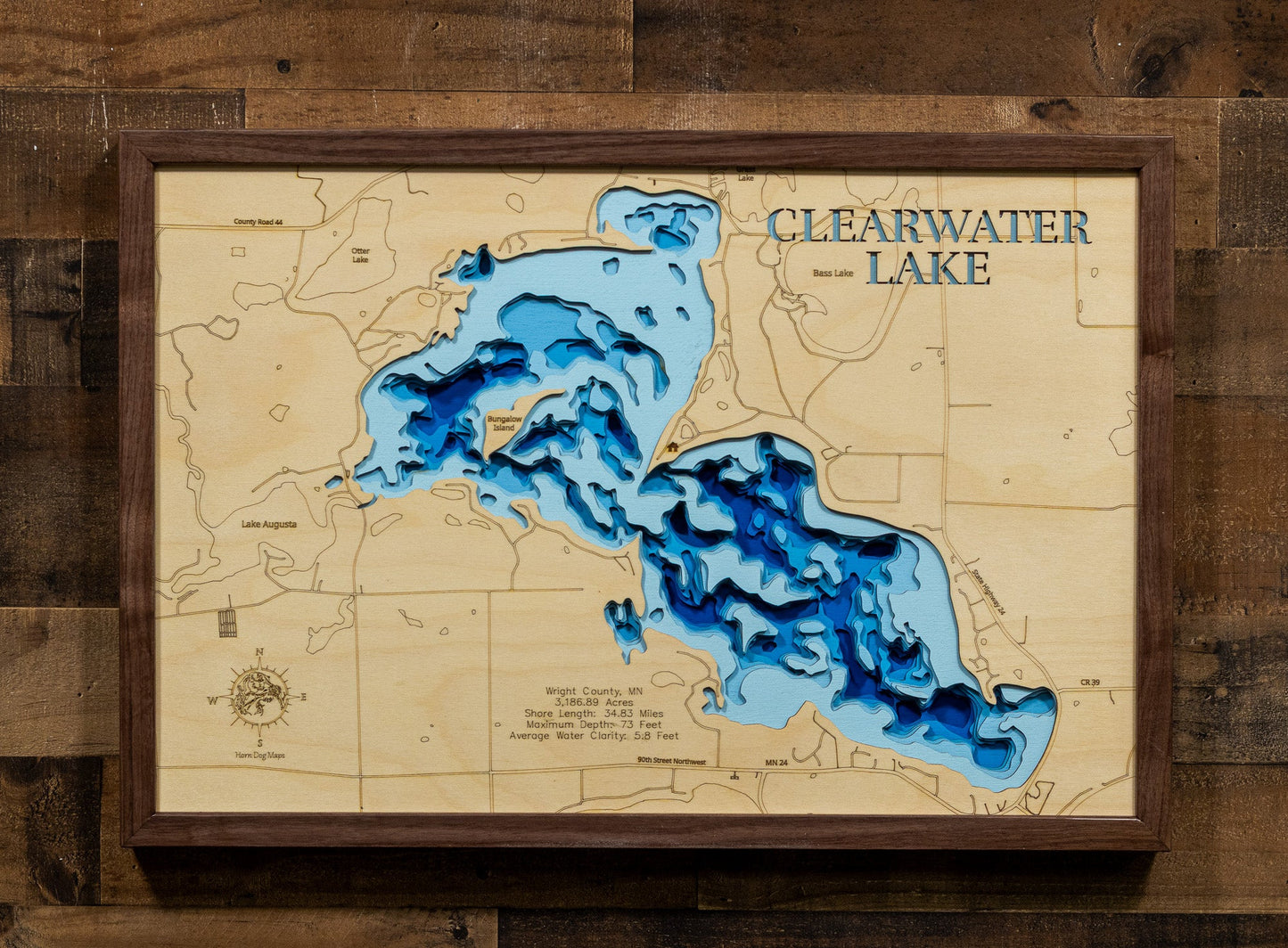 Clearwater Lake  in  Wright County, Minnesota