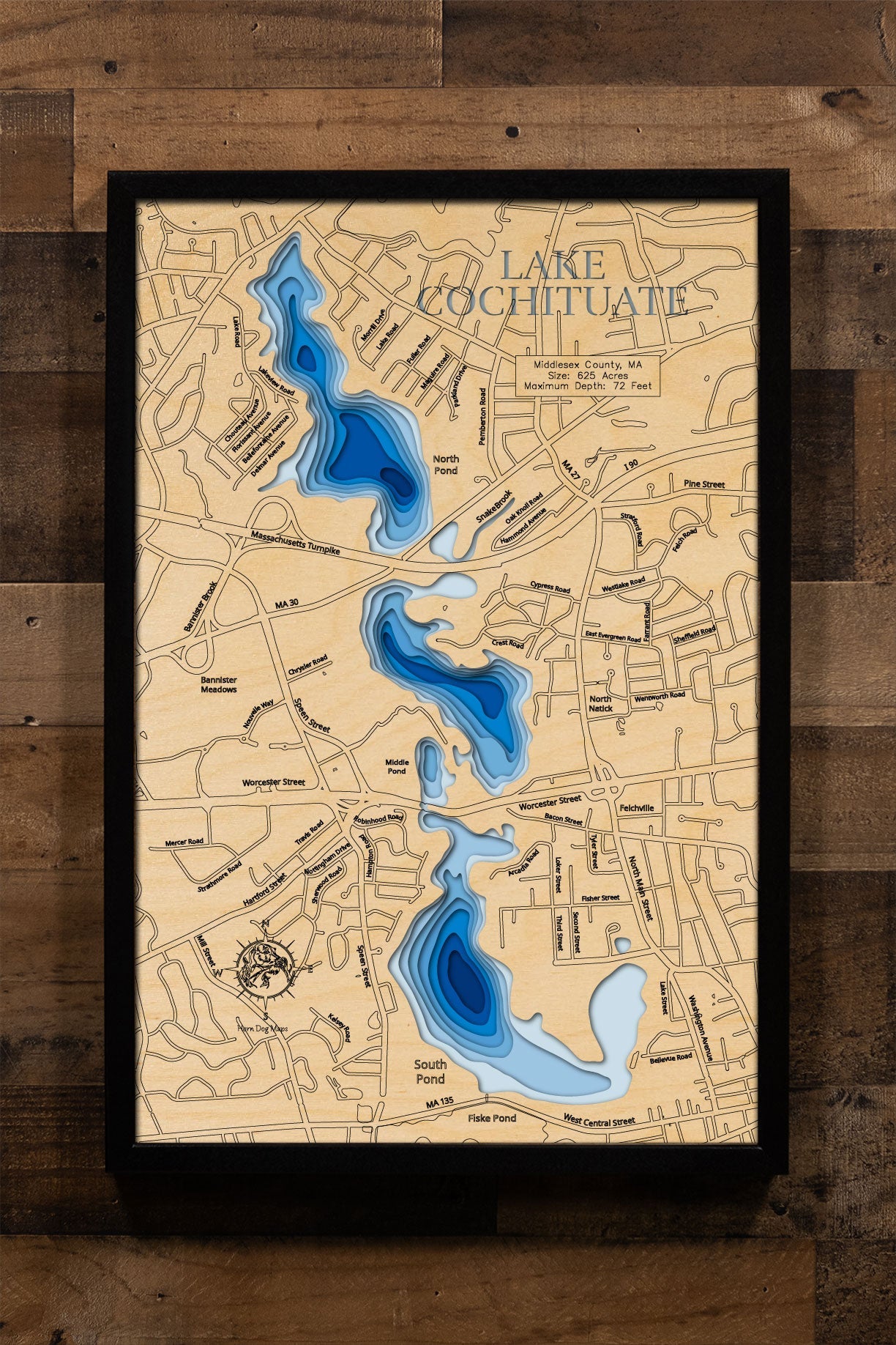Lake Cochituate in Middlesex County, Massachusetts