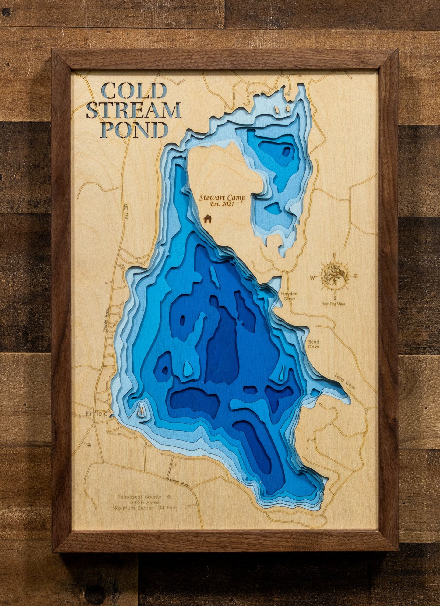 Cold Stream Pond in Penobscot County, Maine