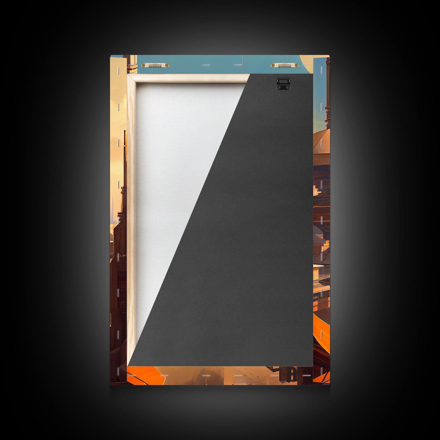 Canvas Print: Futuristic Cityscape - Modern Wall Art Decor, Vivid Colors, Ready to Hang