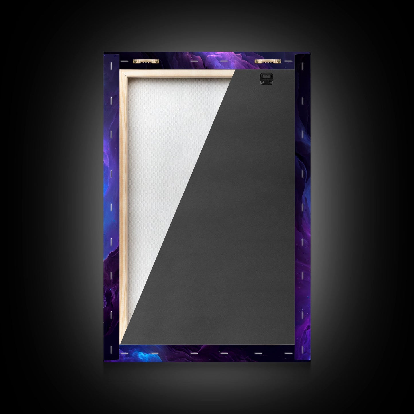 Oil paint print of outer space, framed canvas print, pastel space art