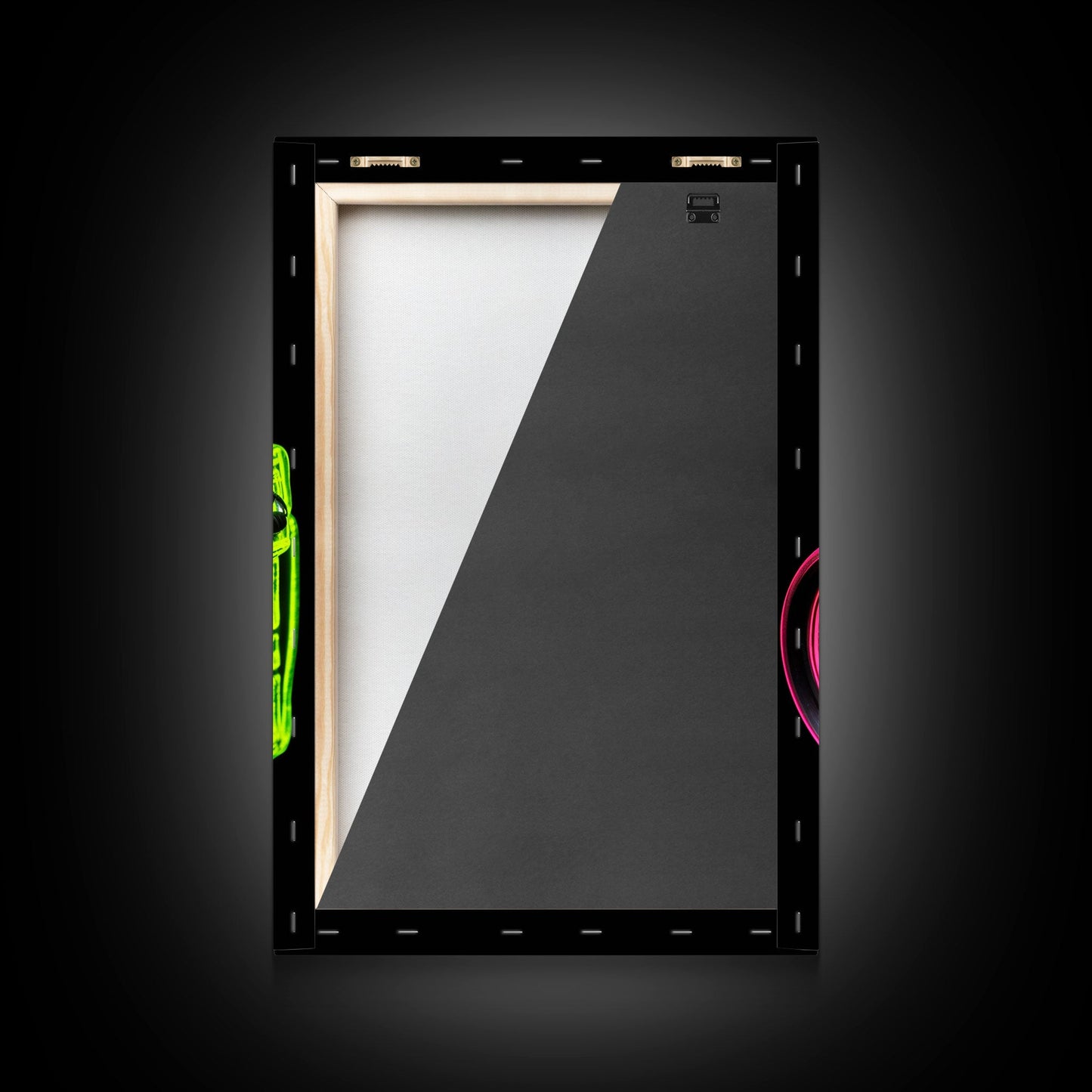 Neon Green Camera Wall Art, Neon Wall Decor, Photography Art,  Minimalist Print, Wall Decor, Canvas Print, Wall Art, Framed Canvas