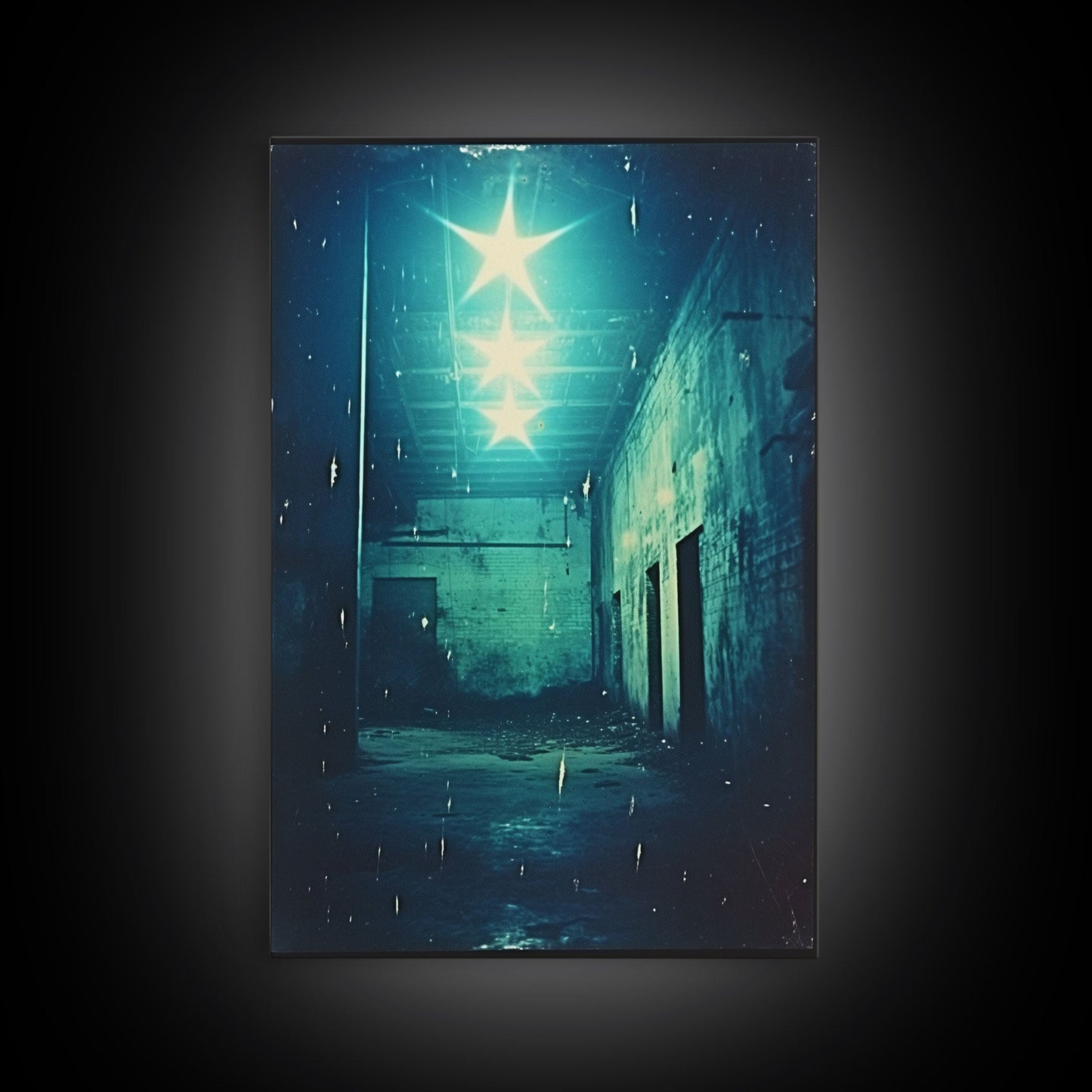 Abandoned Building, Spooky Art Print, Horror Home Decor, Canvas Print, Wall Hanging, Portrait Art, Anniversary Gift, Tiny House Decor