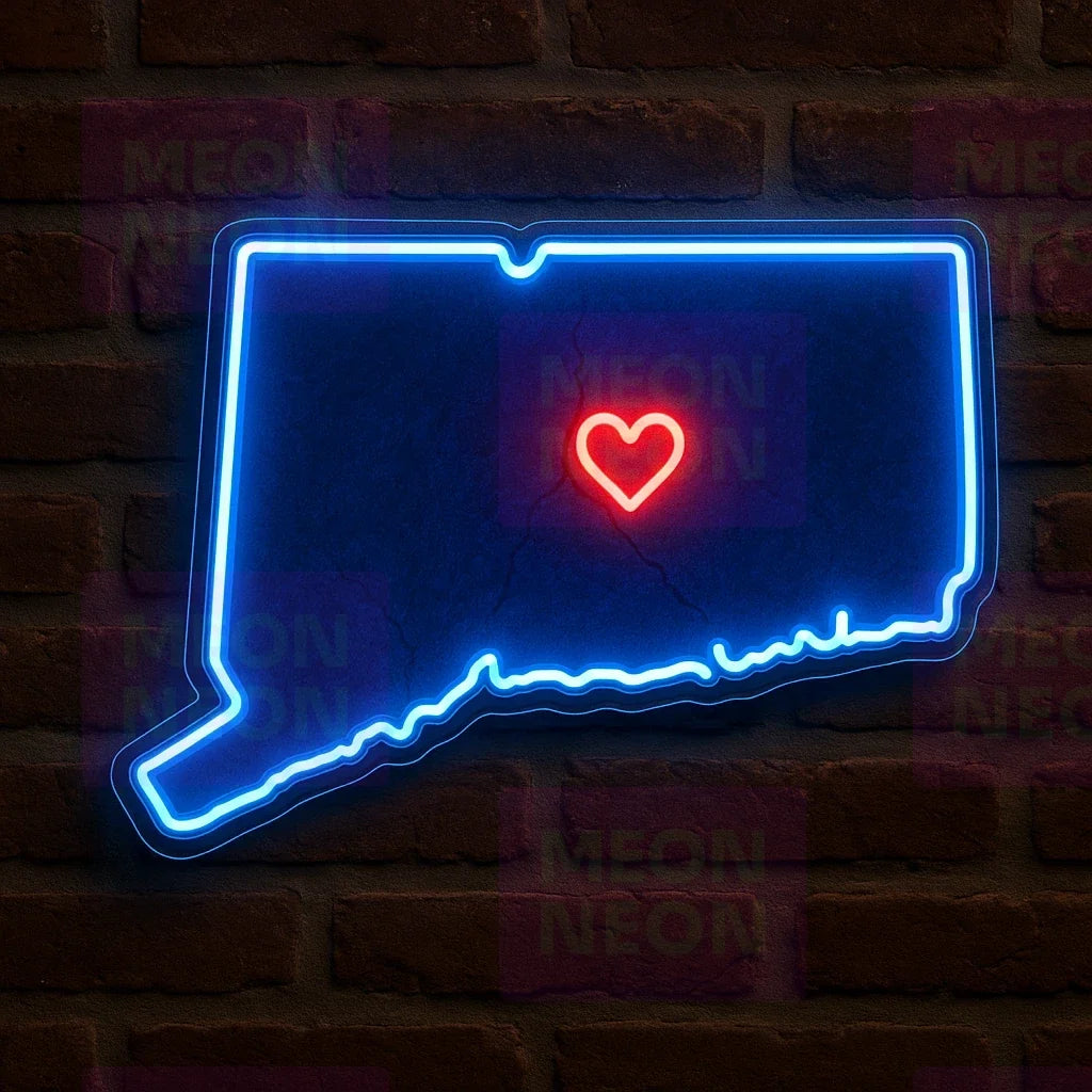 Connecticut Love LED Neon Sign