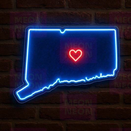 Connecticut Love LED Neon Sign