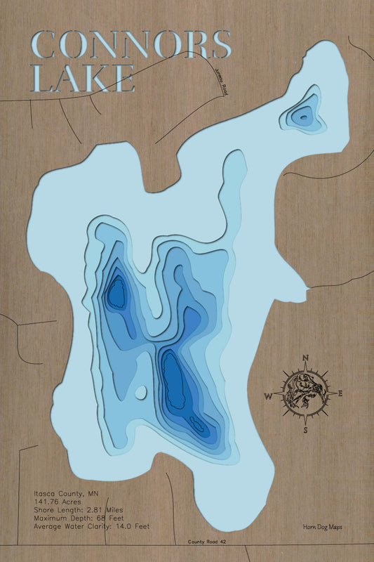 Connors Lake in Itasca County, Minnesota