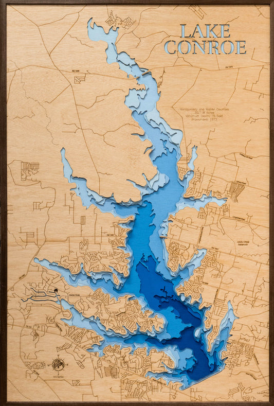 Lake Conroe in Montgomery and Walker County, Texas