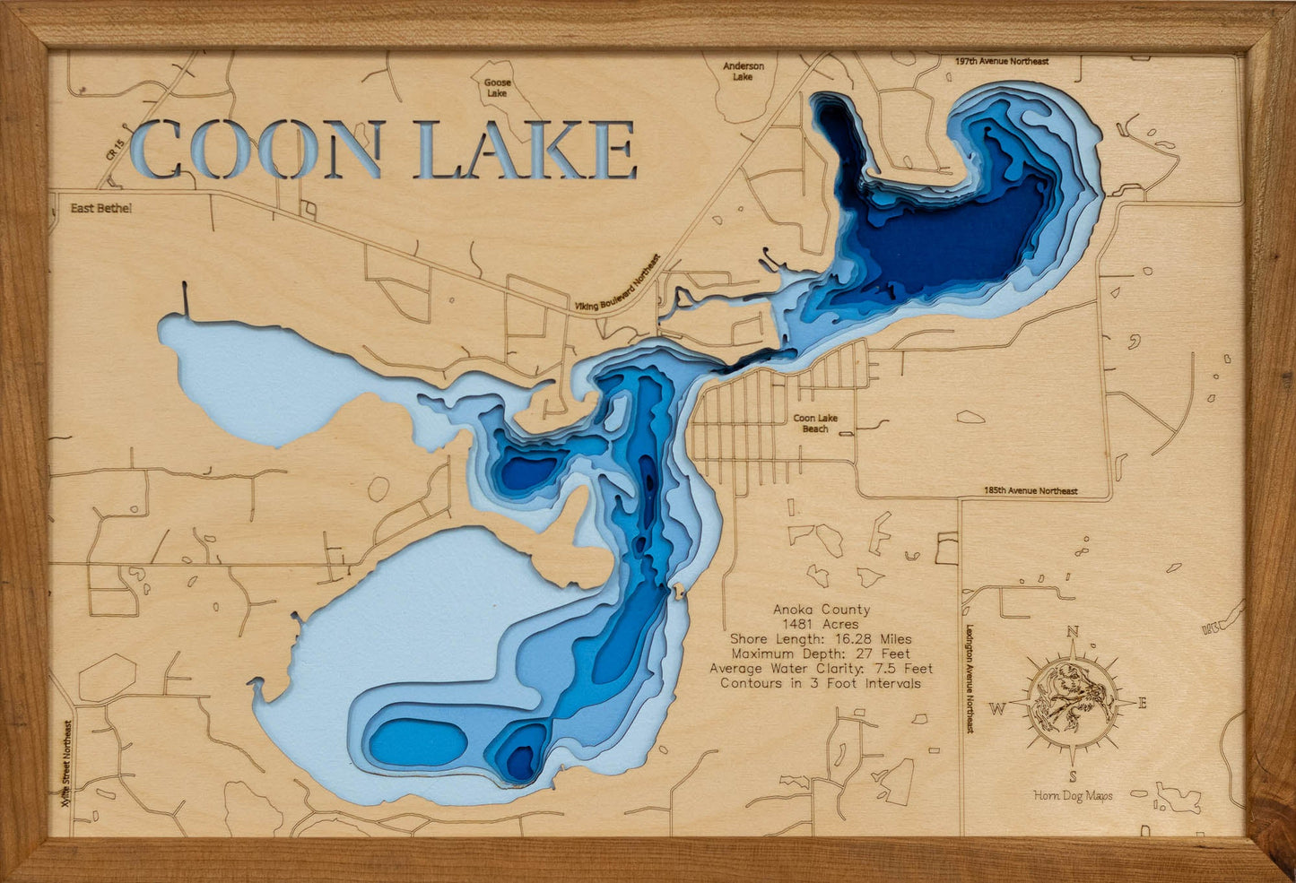 Coon lake in Anoka County, Minnesota