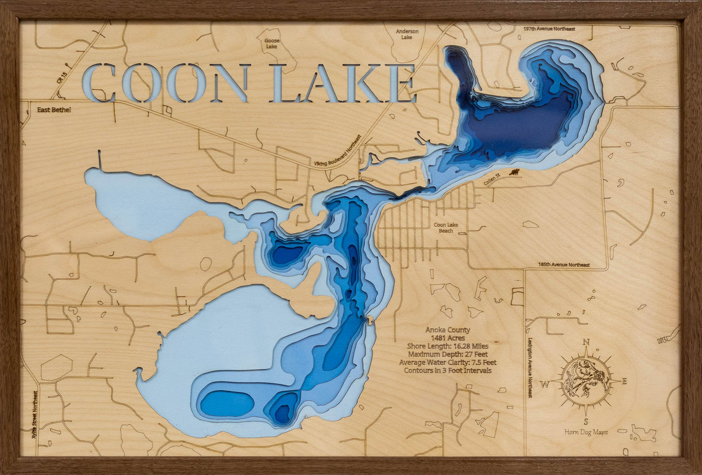 Coon lake in Anoka County, Minnesota