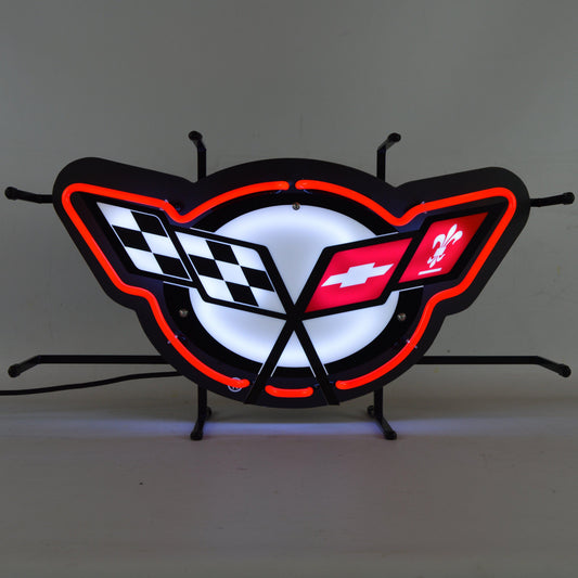 Corvette C5 Neon Sign with Backing