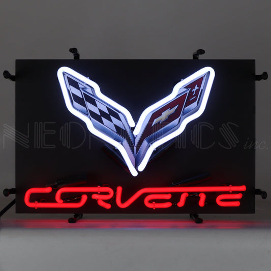 Corvette C7 Junior Neon Sign with Backing