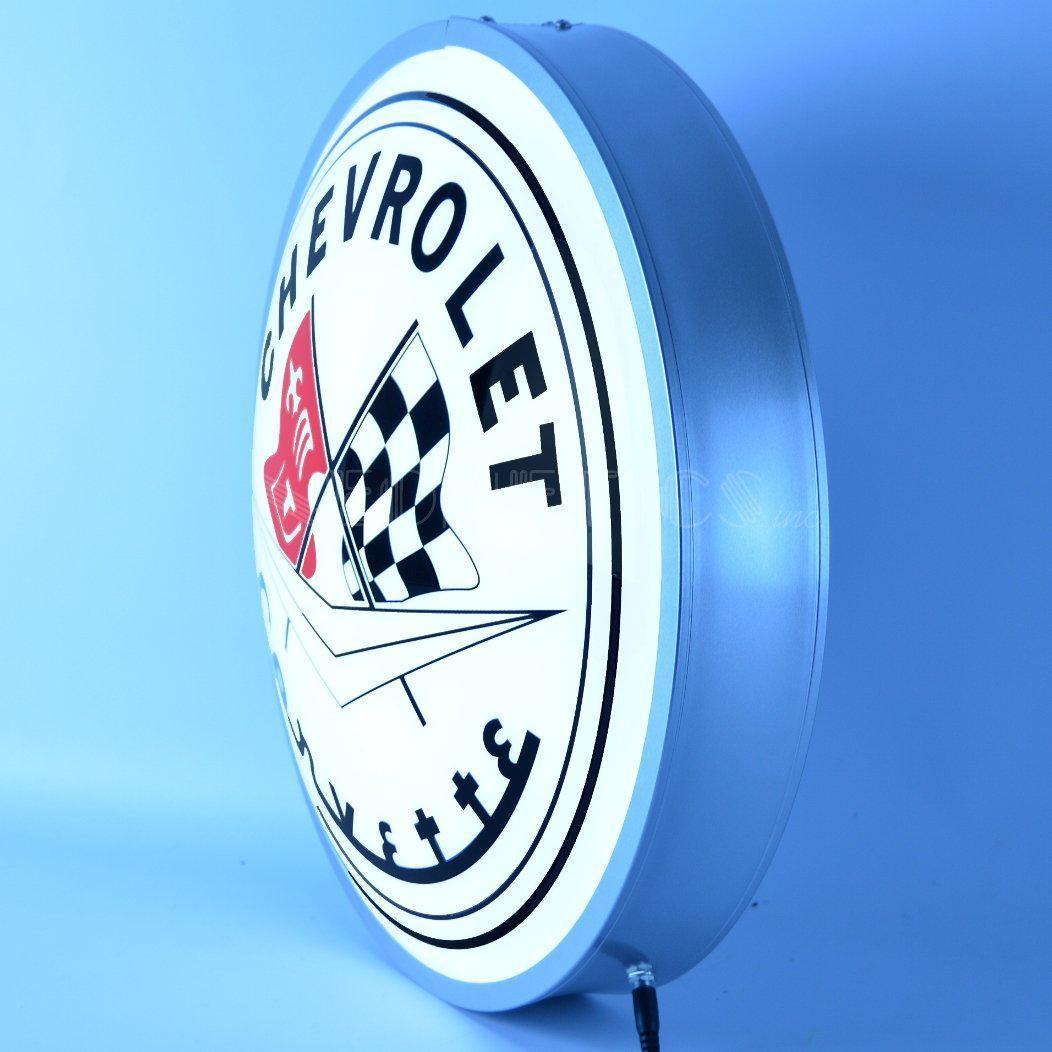 Corvette Flags Backlit LED Sign (15")