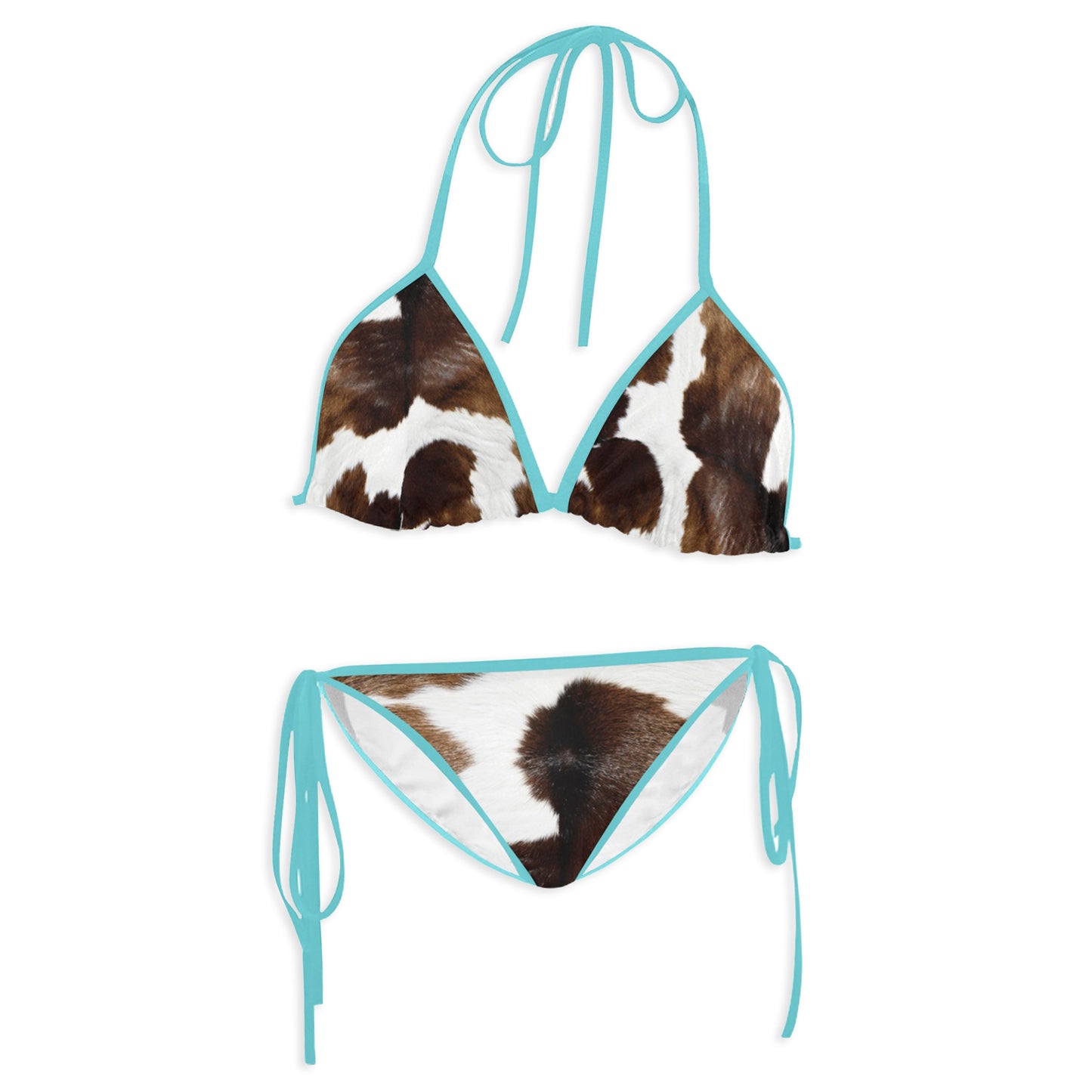 Cow Print Bikini Tops and Bottoms Sold Separately
