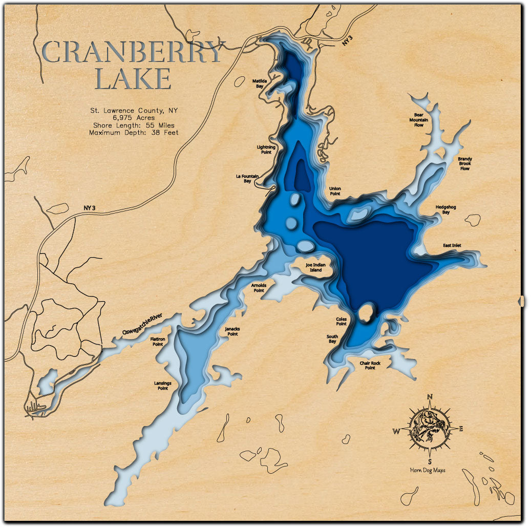 Cranberry Lake in St. Lawrence County, New York