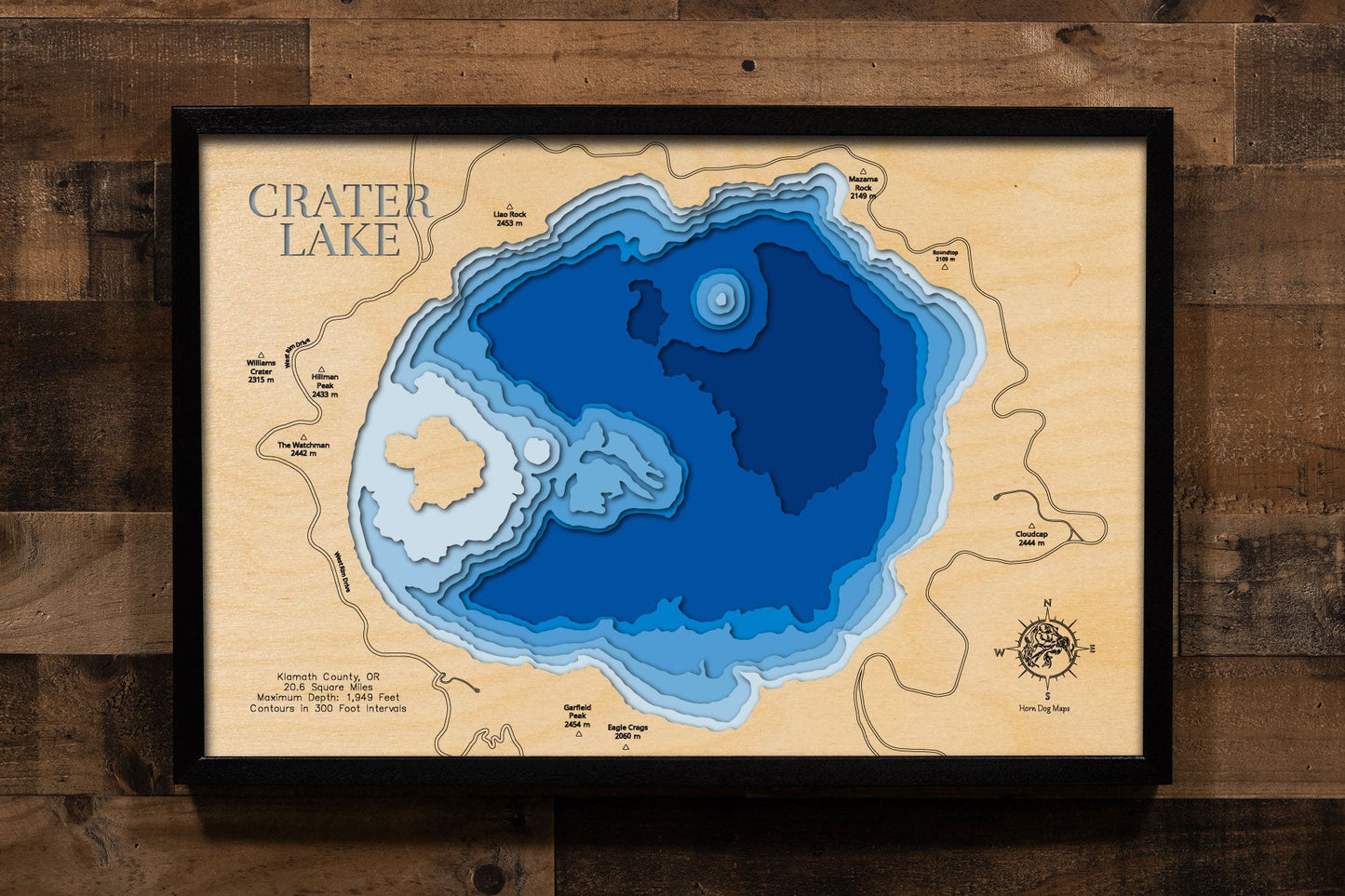 Crater Lake in Klamath County, Oregon
