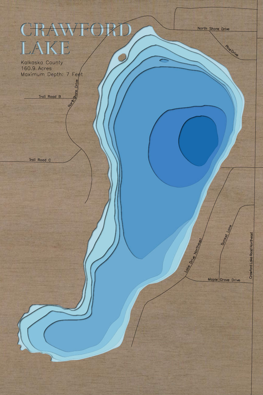 Crawford Lake in Kalkaska County, Michigan