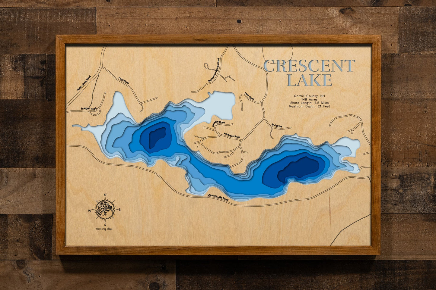 Crescent Lake in Carroll County, New Hampshire