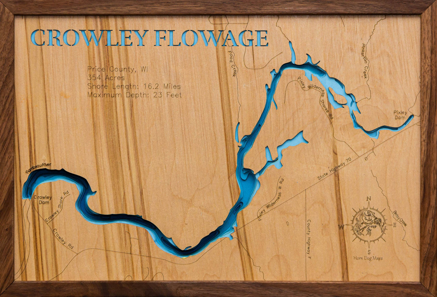 Crowley Flowage in Price County, Wisconsin