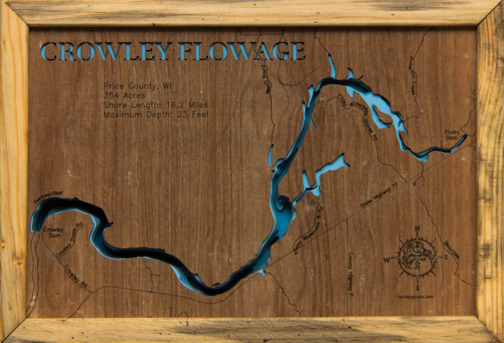Crowley Flowage in Price County, Wisconsin
