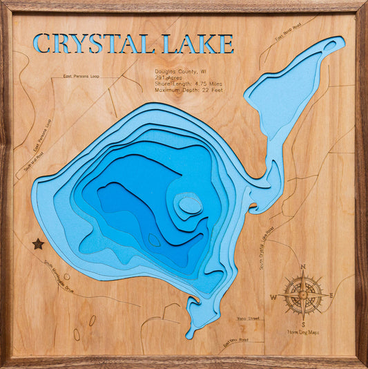 Crystal Lake in Douglas County, Wisconsin