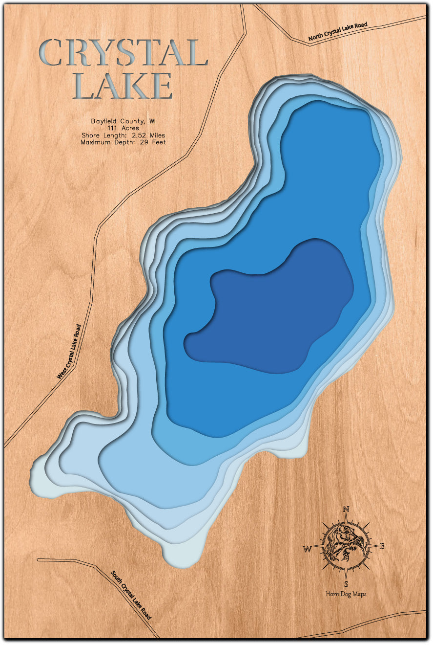 Crystal Lake in Bayfield County, Minnesota