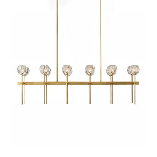 Crystal Ball Linear Chandelier