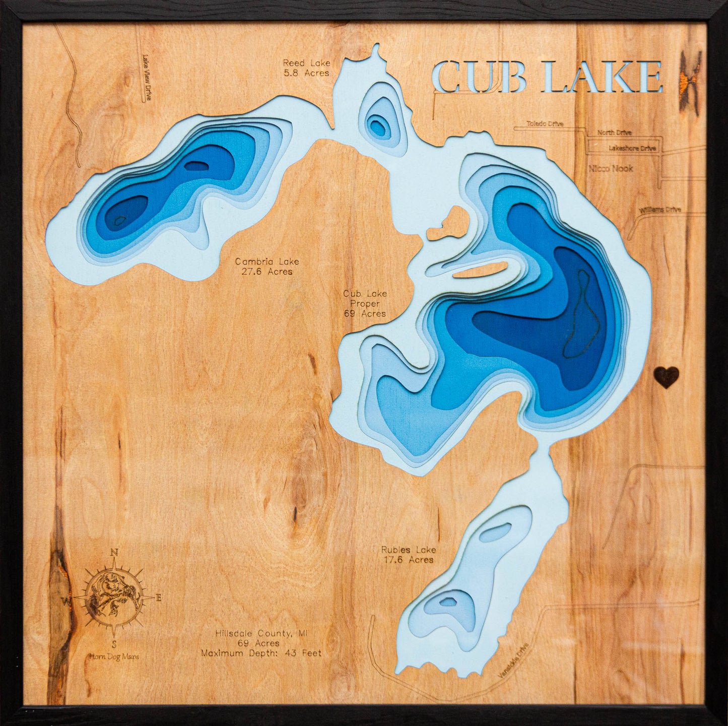 Cub Lake in Hillsdale County, Michigan
