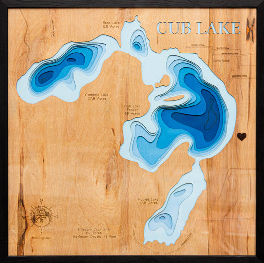 Cub Lake in Hillsdale County, Michigan