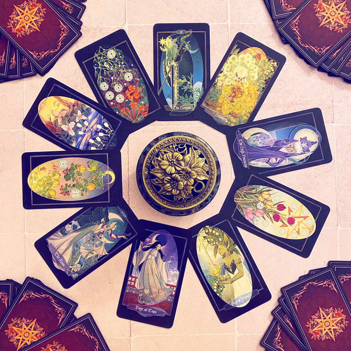 **NEW** Children of Ostara tarot card deck & book set- LIMITED GOLD EDITION
