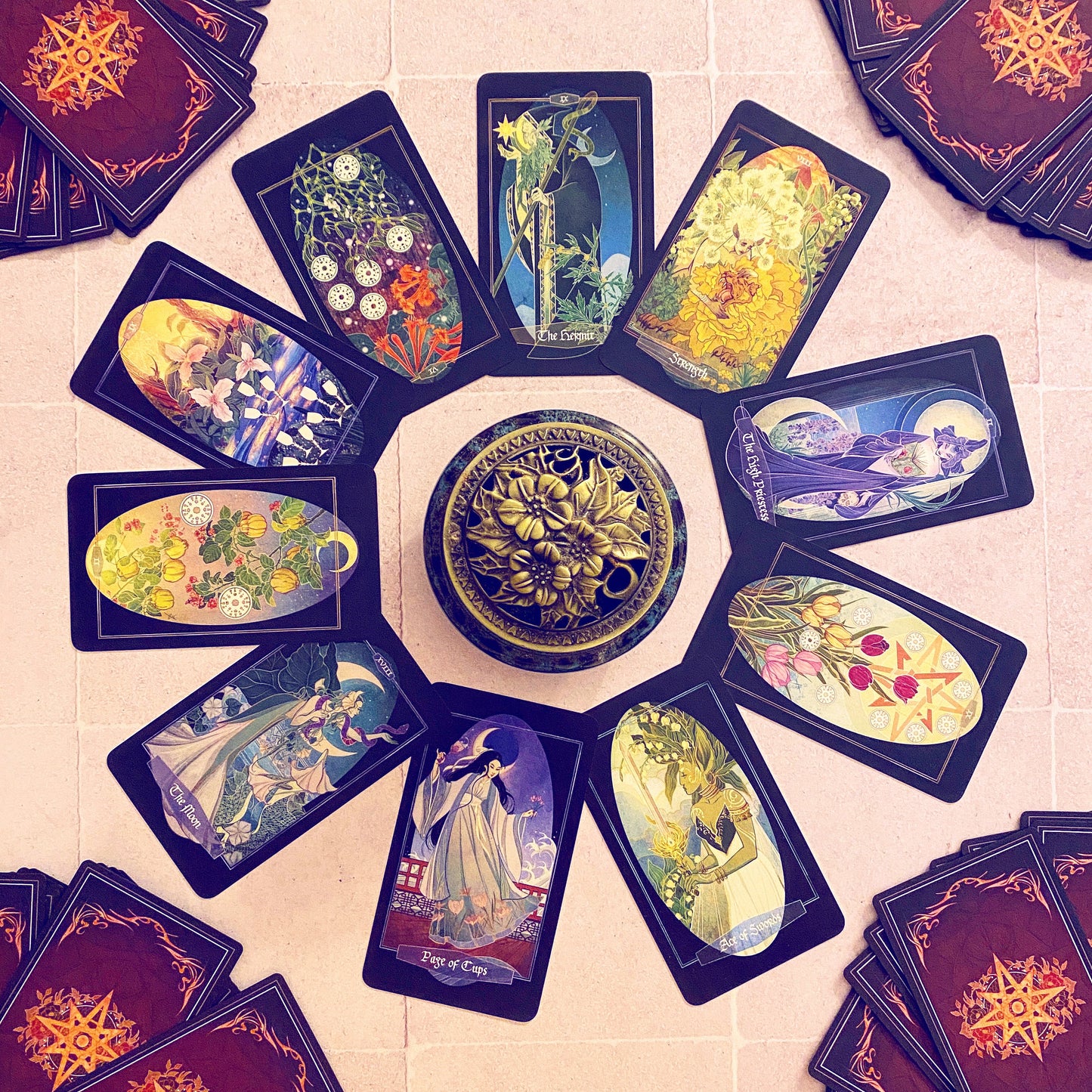 Children of Ostara tarot card deck & book set- BLACK EDITION
