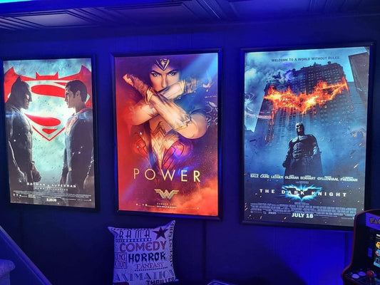 9-PACK Glowbox "World Famous" LED Poster Frames