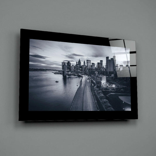 New York Glass Wall Art