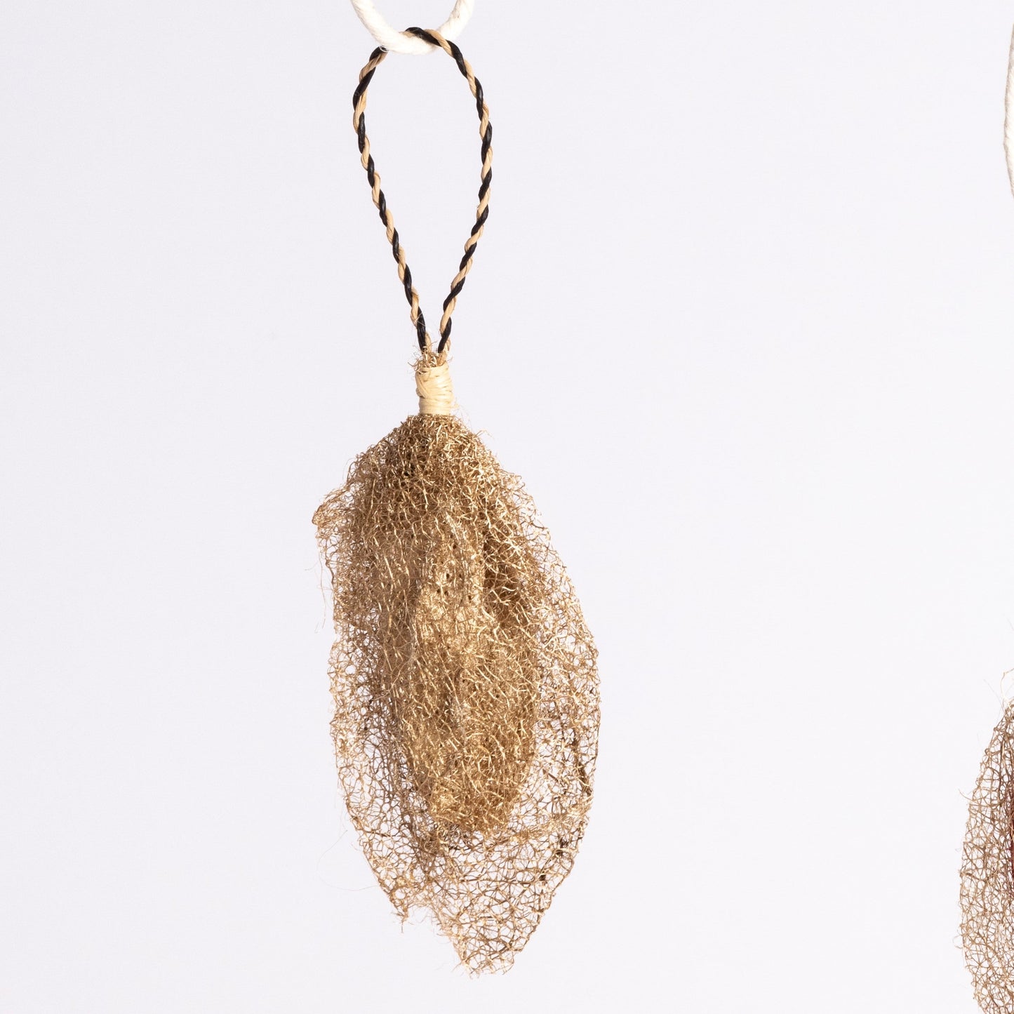 Madagascar Wild Silk Cocoon Ornament - Natural